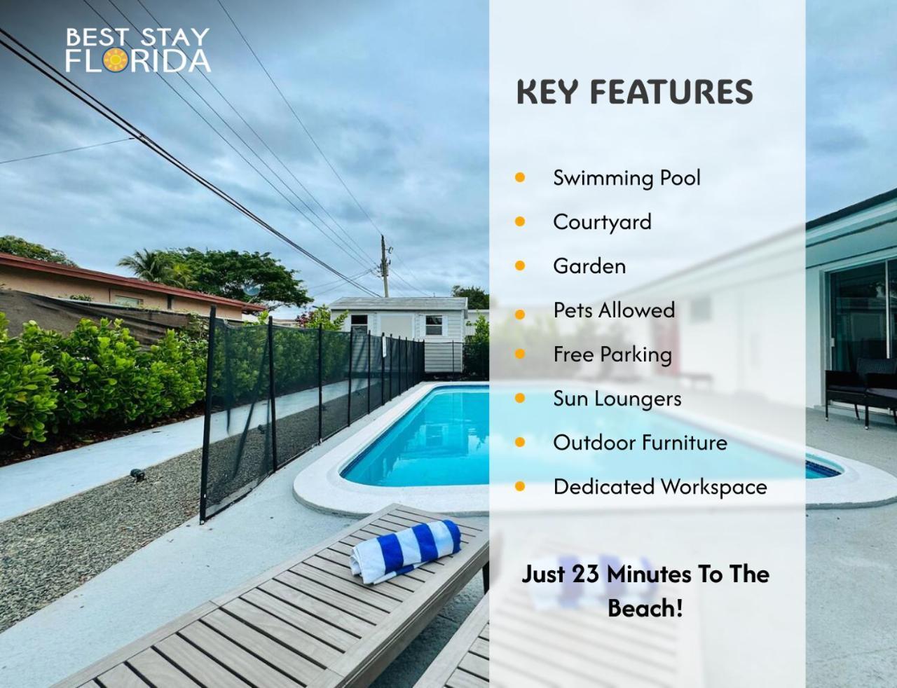 Tropical Villa Pool Courtyard & Garden View Φορτ Λόντερντεϊλ Εξωτερικό φωτογραφία